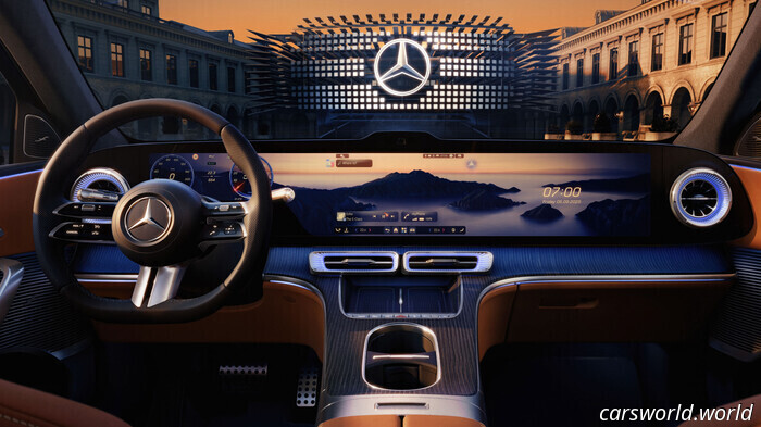 Новый Mercedes GLC EV с 39,1‑дюймовым дисплеем Hyperscreen — растянутый лимузин среди iPadов | Carscoops